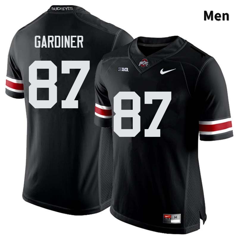 Ohio State Buckeyes Ellijah Gardiner Men's #87 Black Authentic Stitched College Football Jersey